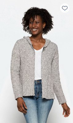 Threads 4 Thought Annita Zip Up Knit Grey hoodie womens  Medium