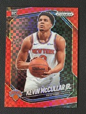 Kevin McCullar Jr. 2024-25 Panini Prizm Black Base Red Power /75 RC #246