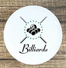 POOL BILLARDS BASE WHITE CERAMIC KNOB KITCHEN CABINET DRESSER KNOB DECOR