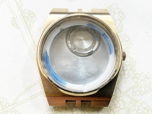 Vintage Seiko Time Corp. Gold Plate Mens Watch Case 7546-8149 NOS