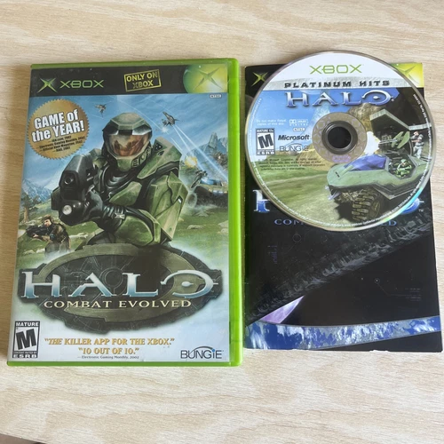Halo: Combat Evolved (Microsoft Xbox, 2001) Complete Tested & Working Foil Cover