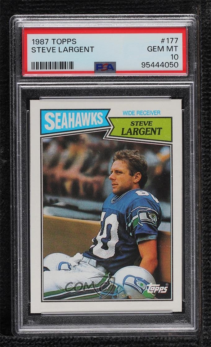 1987 Topps Steve Largent #177 PSA 10 GEM MT HOF g6p