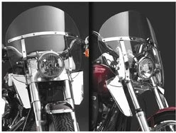 Baja parabrisas National Cycle Switchblade, cromo, #N76605, se vende cada 55-8045 Foto 2 de 4