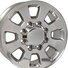 18 Polished 5501 Wheel Fits Gmc Sierra 8 Lug 2500 3500 8x165