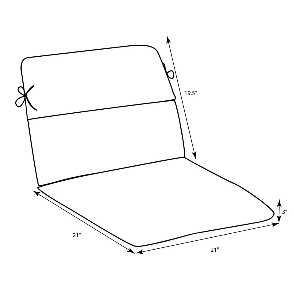 Silla Esquinera Redonda Tropic Floral Interior/Exterior 1 Pieza Respaldo Dividido Asiento Cushi... Foto 2 de 2
