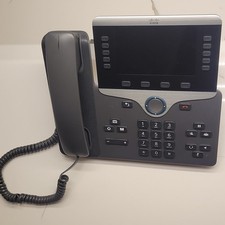 Cisco CP-8811 IP Phone VoIP PoE Tested Working w/ Handset  Stand