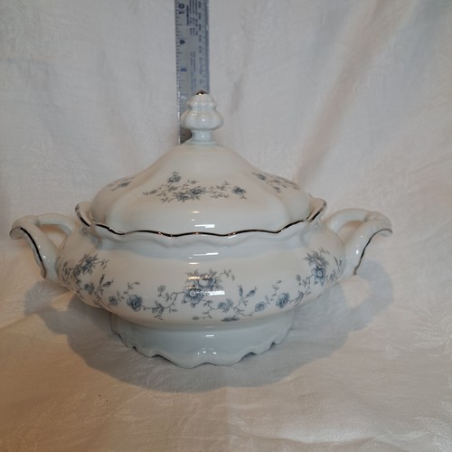 Johann Haviland BLUE GARLAND Covered Vegetable Soup Tureen Casserole Dish Floral - Imagen 11 de 12