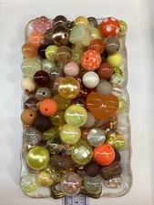 100 Beads/400ML Brown/Yellow/Orange Style 5 Beads For Pens Keychains
