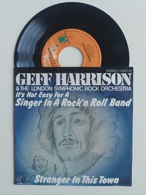 A VG+/EX Geff Harrison It's Not Easy For A Singer In A Rock'n Roll Band 7in 1977