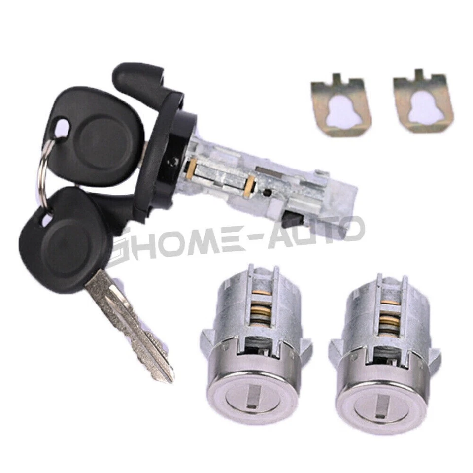 Ignition Switch & Front Door Lock Cylinders fit Chevrolet S10 Silverado Suburban - Image 2 of 4