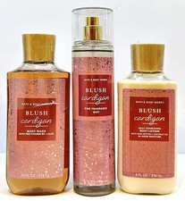 BATH  BODY WORKS BLUSH CARDIGAN FRAGRANCE MIST BODY SPRAY,Lotion,Body Wash Set