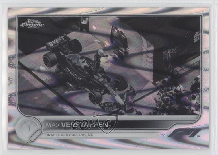 2022 Topps Chrome Formula 1 Black & White RayWave Refractor Max Verstappen fm0