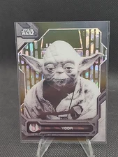 2024 Topps Star Wars High Tek Death Interior Gold /50 Yoda BW-Y B&W