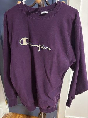 Vintage Champion Purple Reverse Weave Crewneck Sweatshirt XXL Made In USA