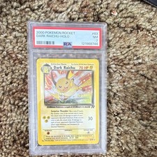 Pokemon 2000 Team Rocket Dark Raichu Holo Secret Rare 83/82 PSA 7 English on eBay