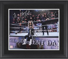 Balor, Carlito, McDonagh, & Mysterio Framed Signed 16x20 The Judgment Day Photo