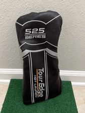 Tour Edge Hot Launch 525 Series Driver Golf Head Cover Black NEW