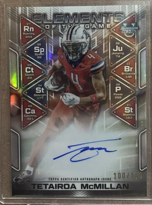#ad #ad 2024 Bowman#x27;s Best University Elements of the Game Auto Tetairoa McMillan 100 $32.00