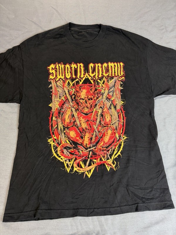 New Sworn Enemy Shirt Size XL. Excellent Condition, Rare. Great Design, Hardcore