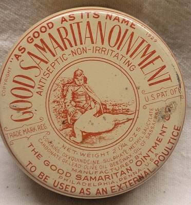 Vintage Good Samaritan Ointment TinAwesome Graphics