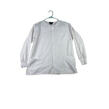 Natural Uniforms, White Snap Front Medical Scrub Jacket