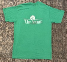 Vintage 80s The Atrium Stedman Single Stitch T Shirt SZ L Runs M USA Made