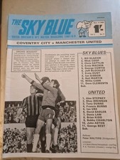 1969/70 Coventry v Manchester United Division One Programme 