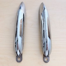 1969 Chevrolet Camaro Rear Bumper Guards Pair Chrome Standard Bumperettes 1969 Chevrolet Camaro Rear Bumper Guards Pair Chrome Standard Bumperettes