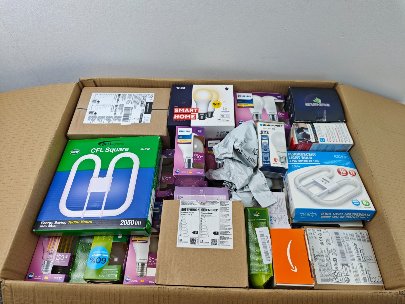Various brands light bulbs Philips, Refoss, Blaupunkt etc. – JOB LOT (59 packs)