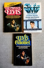 Elvis Presley - 3 Paperback  Books - The Private Elvis  - Elvis & Colonel + 1