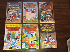 Walt Disney's Uncle Scrooge Adventures Gladstone 6 Issue Comic Lot