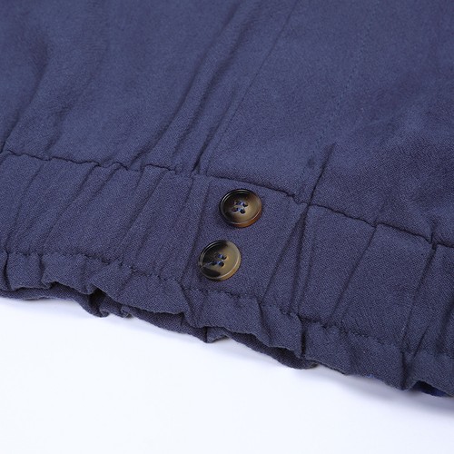 Lady Cotton Linen High Waist Trousers Wide Legs Summer Casual Elastic Pants SIZE - Picture 26 of 41