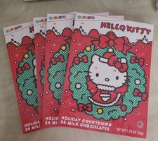 Hello Kitty Christmas Countdown Holiday Calend 24 Milk Chocolate EXP 8/31/26 lot