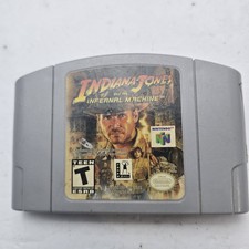 Indiana Jones and the Infernal Machine (Nintendo 64 N64) Authentic *BLOCKBUSTER*