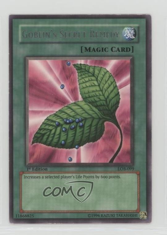 Goblin's Secret Remedy 1st Ed. YuGiOh Legend of Blue Eyes White Dragon #LOB-099