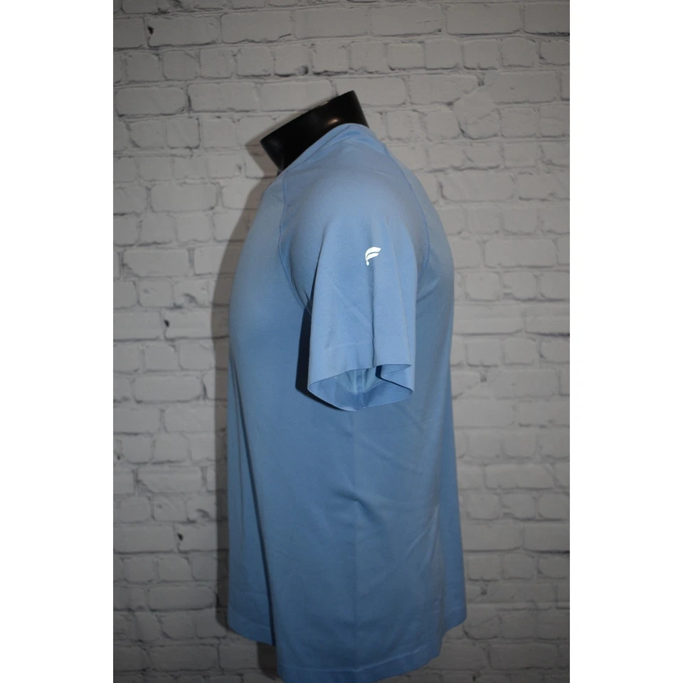 Camisa Fabletics Para Hombre Talla Mediana Rendimiento Entrenamiento Gimnasio Mezcla Poliéster Azul Foto 4 de 4