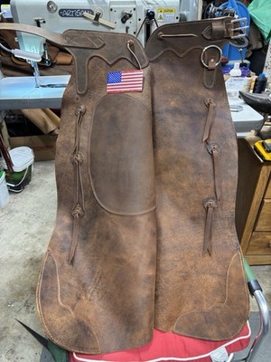 Western  Cowboy Batwing Work Chaps - Custom-Made In USA