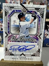 2025 Panini Boys of Summer Paul Konerko Fan Favorites Auto 31/49 MINT