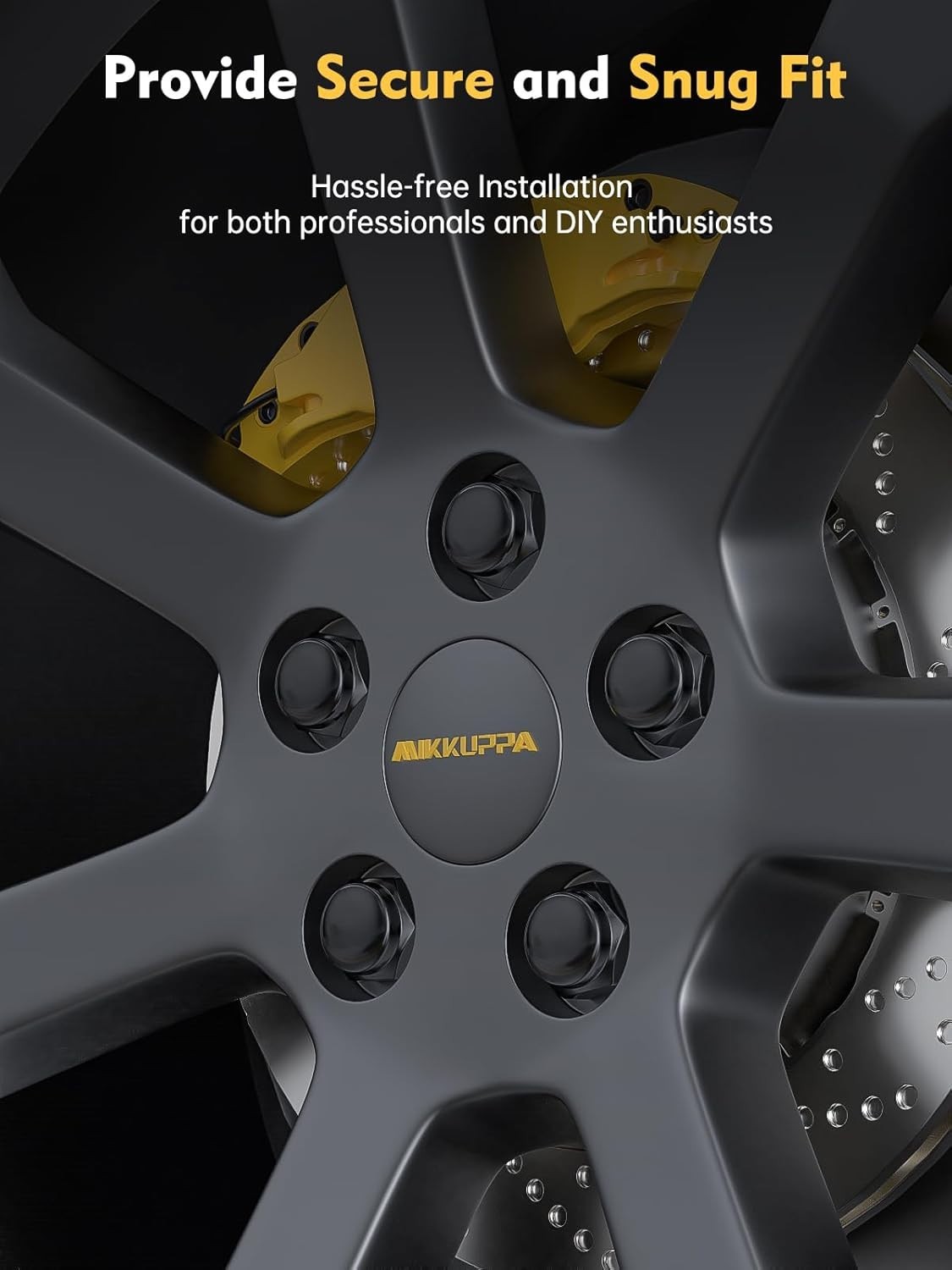 MIKKUPPA 20Pcs Black M12X1.25 Lug Nuts for Nissan Infiniti Factory Wheels