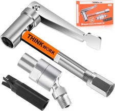 THINKWORK 90° Degree Grease Gun Coupler Set, Strong Lock on Greases Gun Tips wit