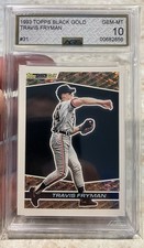 Topps 1993 Black Gold Travis Fryman #31 AGS GEM-MT 10 Detroit Tigers Baseball