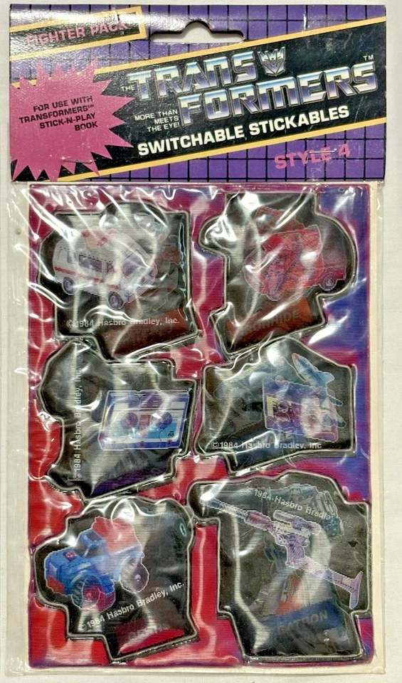 Vintage G1 Transformers - Puffy Stickers Switchable Stickables 1984 Lot of 3 - Image 4 of 4