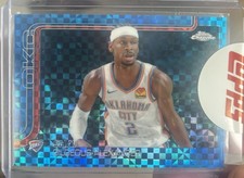 2025-26 topps chrome basketball SGA blue X-fractor (MVP Buyback)