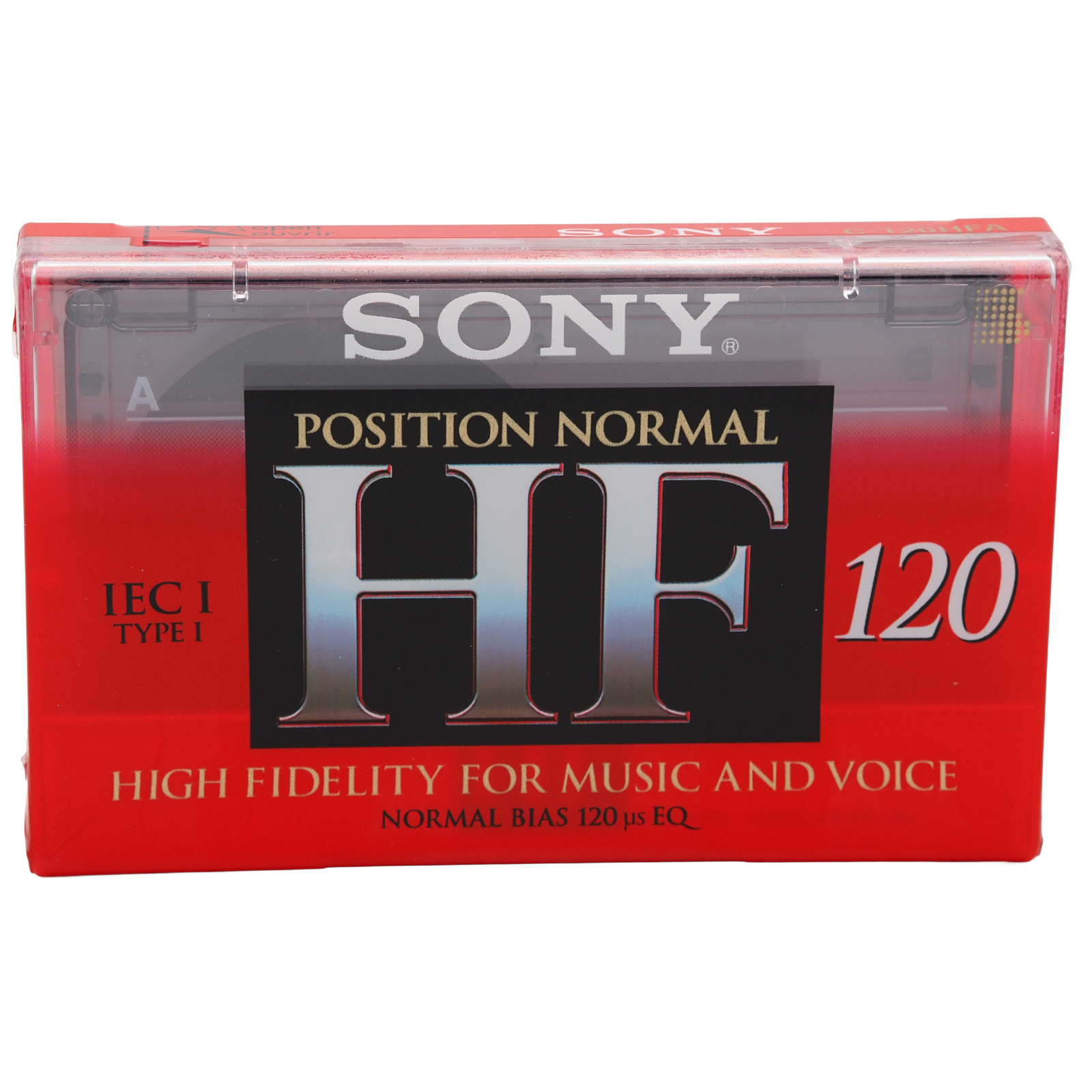 SONY HF 120 Minutes Blank Audio Media Recording Cassette Tape (1996) BRAND NEW