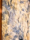 Vtg. 70s Scarf 20.5x16.5 Toile Beach Sc Hanky Child n Sand Blue/Ivory Accessorie — photo 6