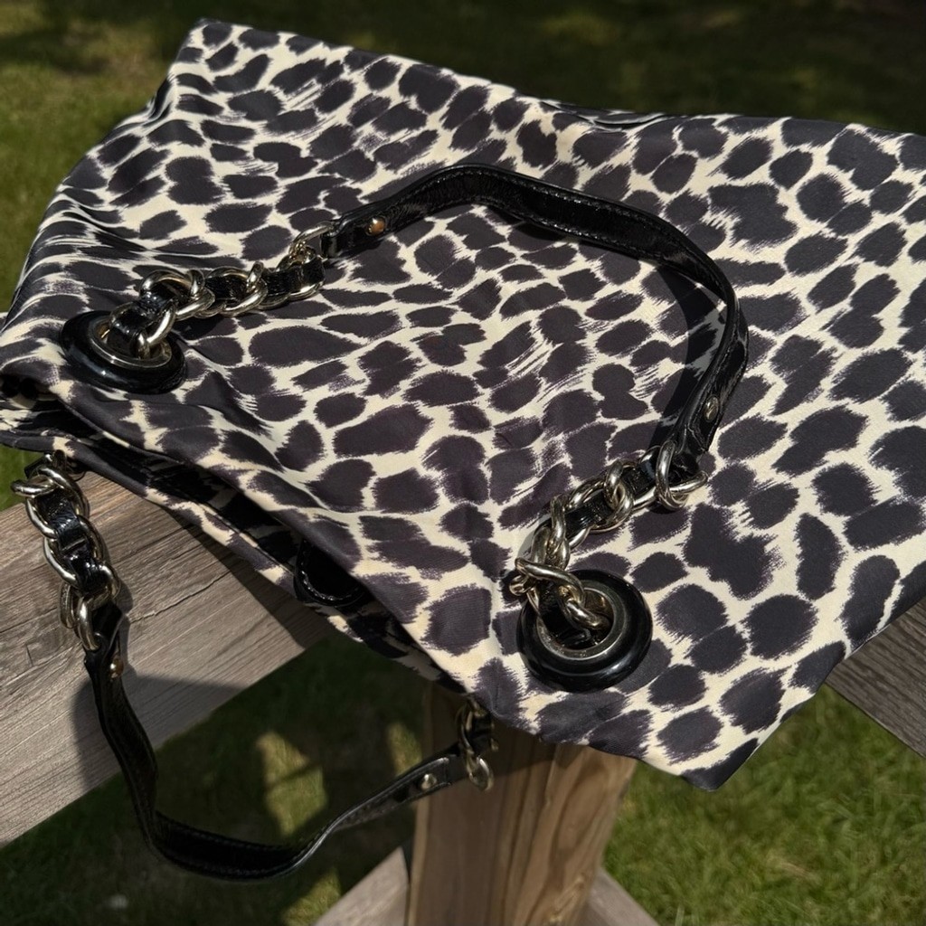 Kate Spade Lindenwood Elena Ocelot Print Tote with Storybook Lining EUC thumbnail 7