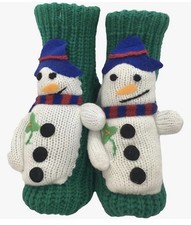 Snowman Non Slip Socks House Slippers Shoes Knit Christmas Gift NEW FREE SHIP