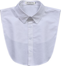 Muaquta Oxford Cotton Classic Fake Collar Detachable Dickey Collar Half Shirts