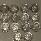 14 Silver Roosevelt PROOF Dimes 90 %-  1 Oz Silver. 1960 - 1964. Very Nice #14