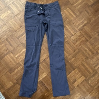 Columbia Blue Women s Cargo Pants Straight Leg Flat Front Solid Pockets Button
